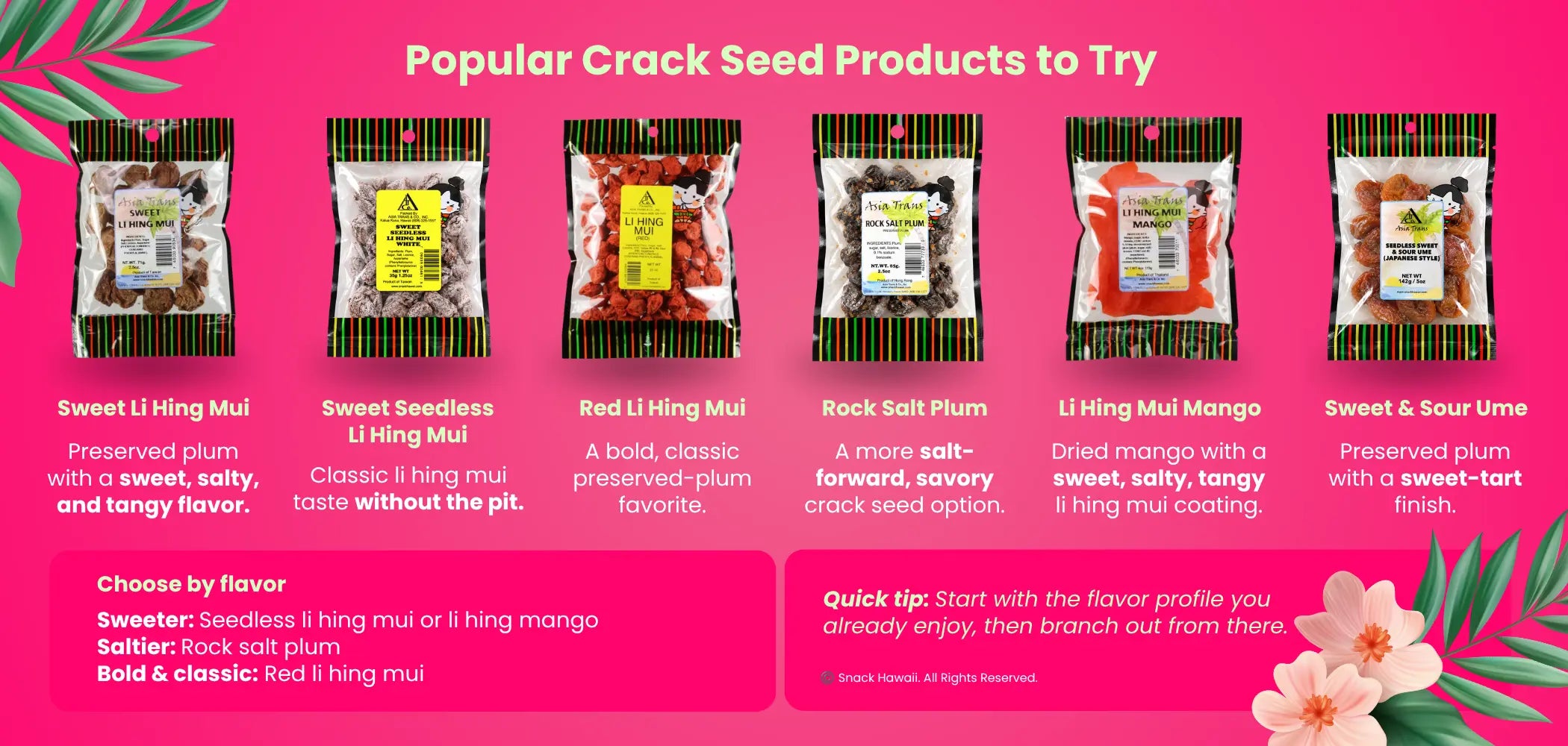 Popular Crack Seed Products to Try
