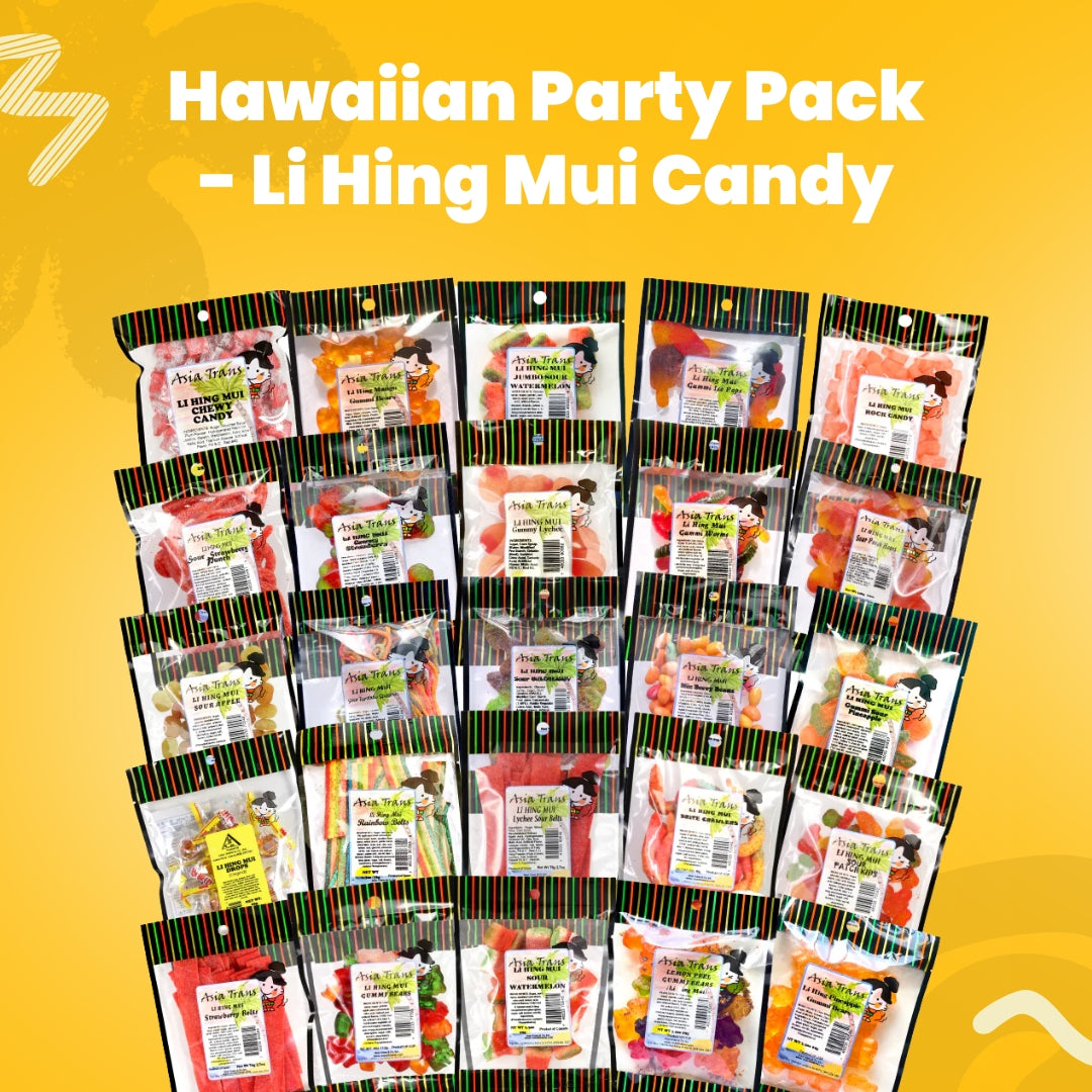 Snack Hawaii Hawaiian Party Pack Li Hing Mui Candy