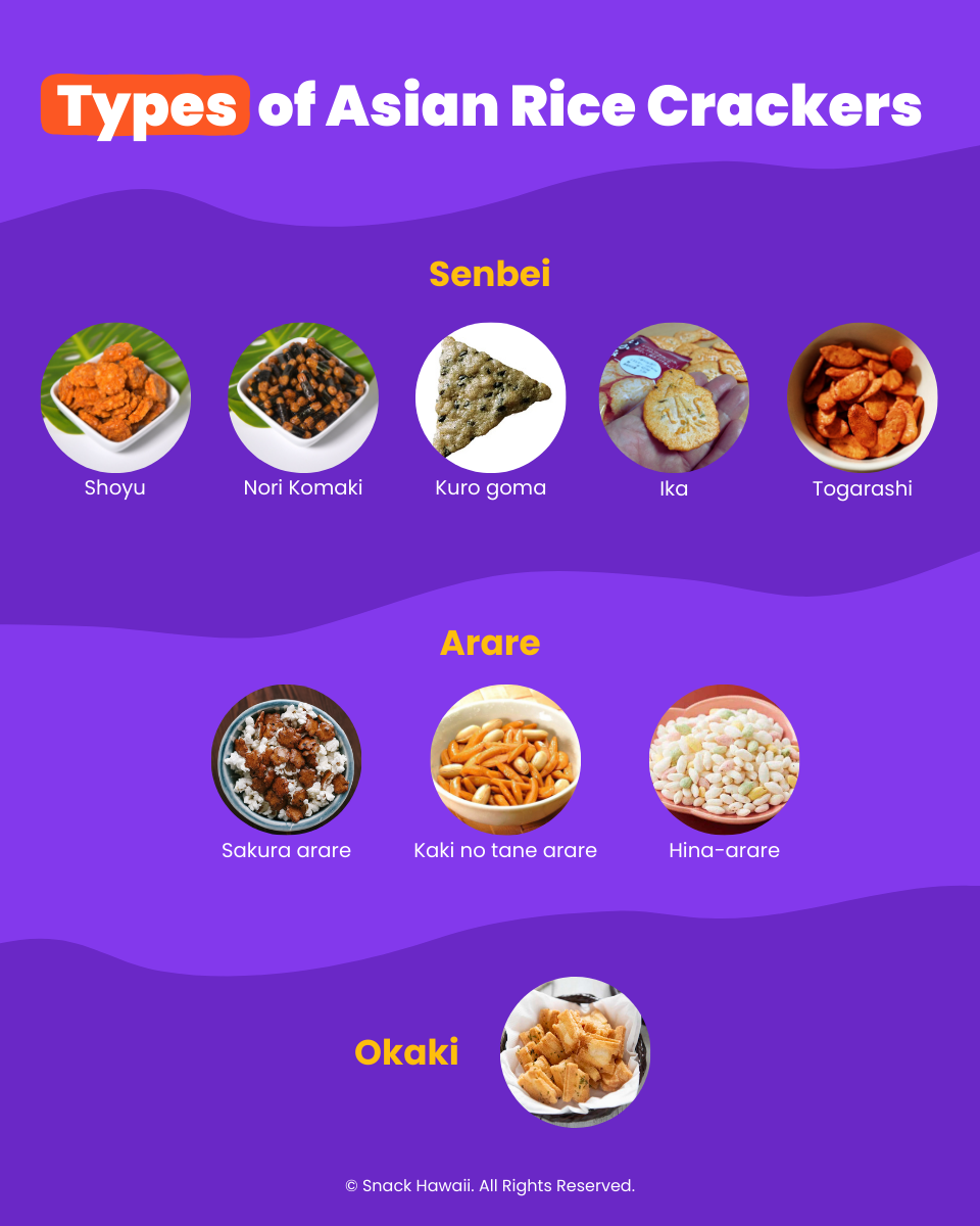 Types of Asian Rice Crackers