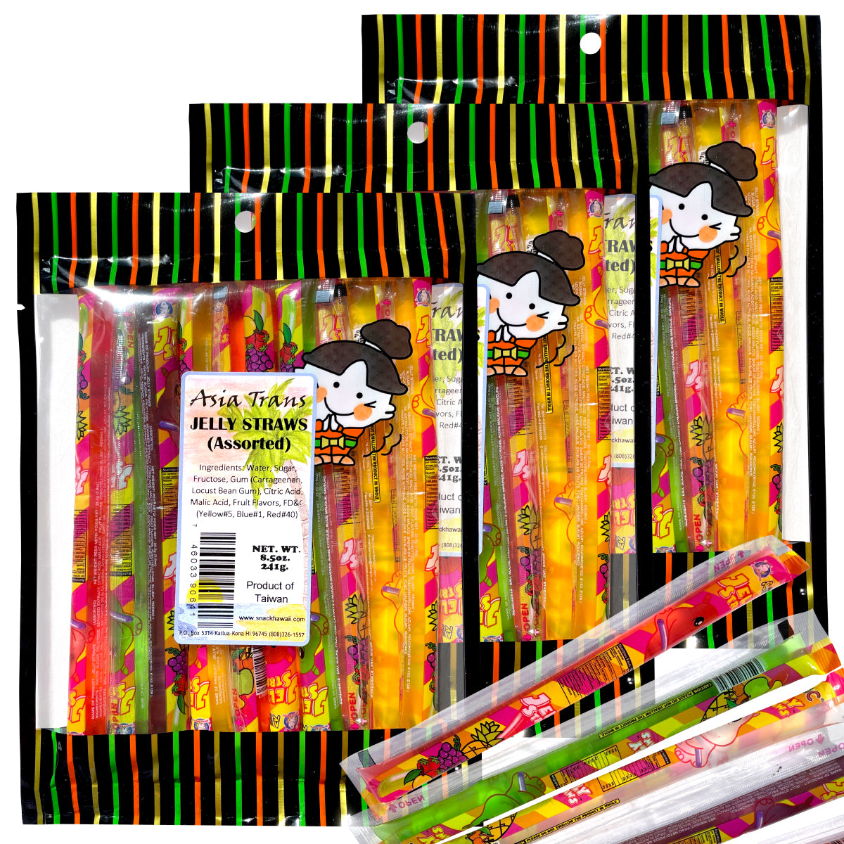 Jelly Straws Assorted – Fruity & Fun Treats | Snack Hawaii