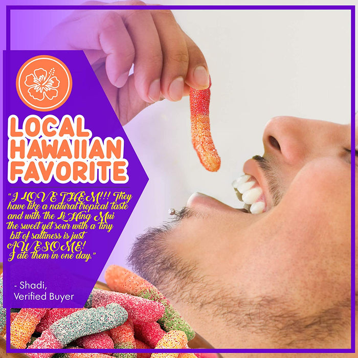 Li Hing Mui Brite Crawlers: Gummy Worms