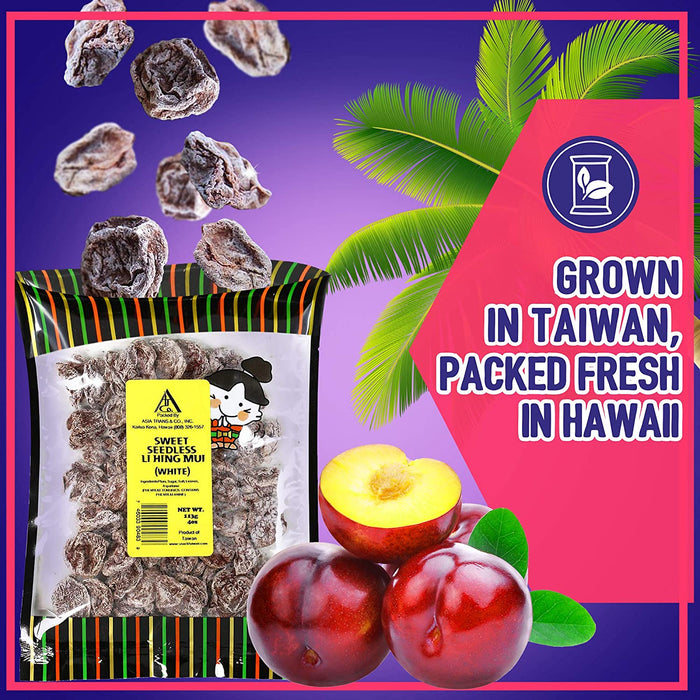 Sweet Seedless Li Hing Mui: Dried Plum Candy