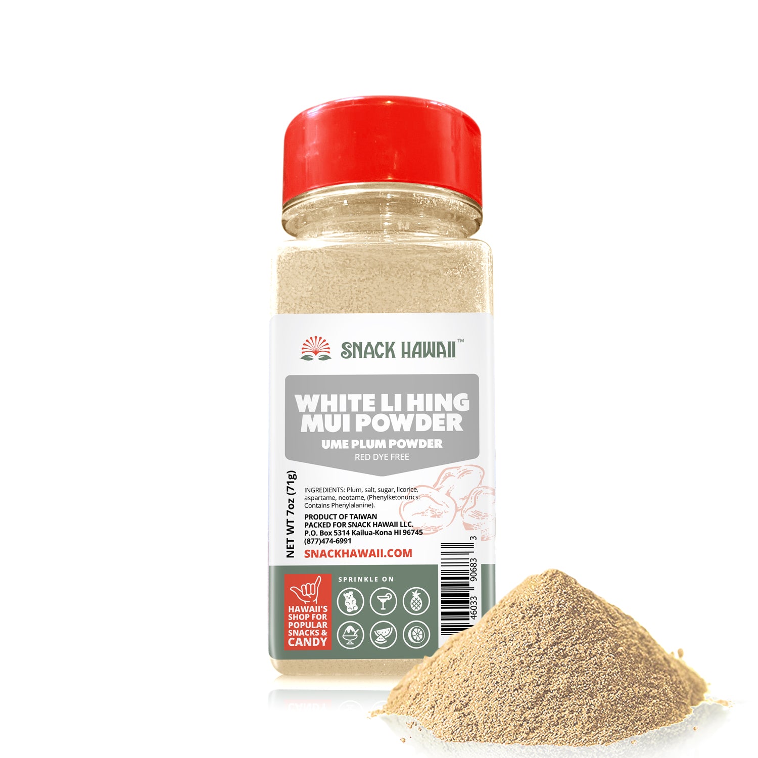 White Li Hing Mui Powder: Best Hawaii Snack