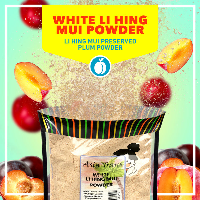 White Li Hing Mui Powder : Plum Powder: Local Hawaiian Snack