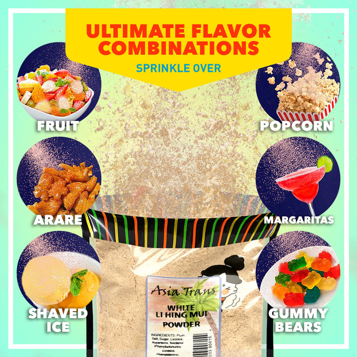 White Li Hing Mui Powder: Hawaiian Treat