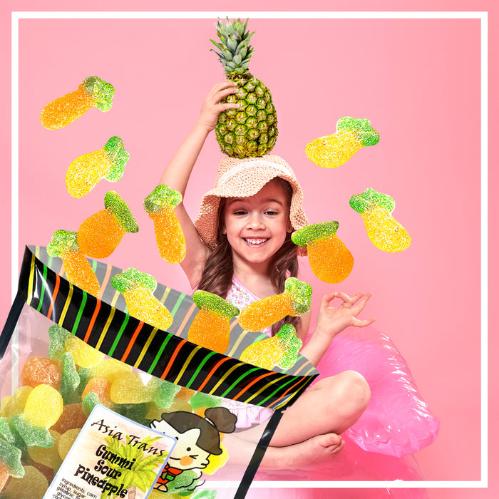 Li Hing Mui Gummi Sour Pineapples