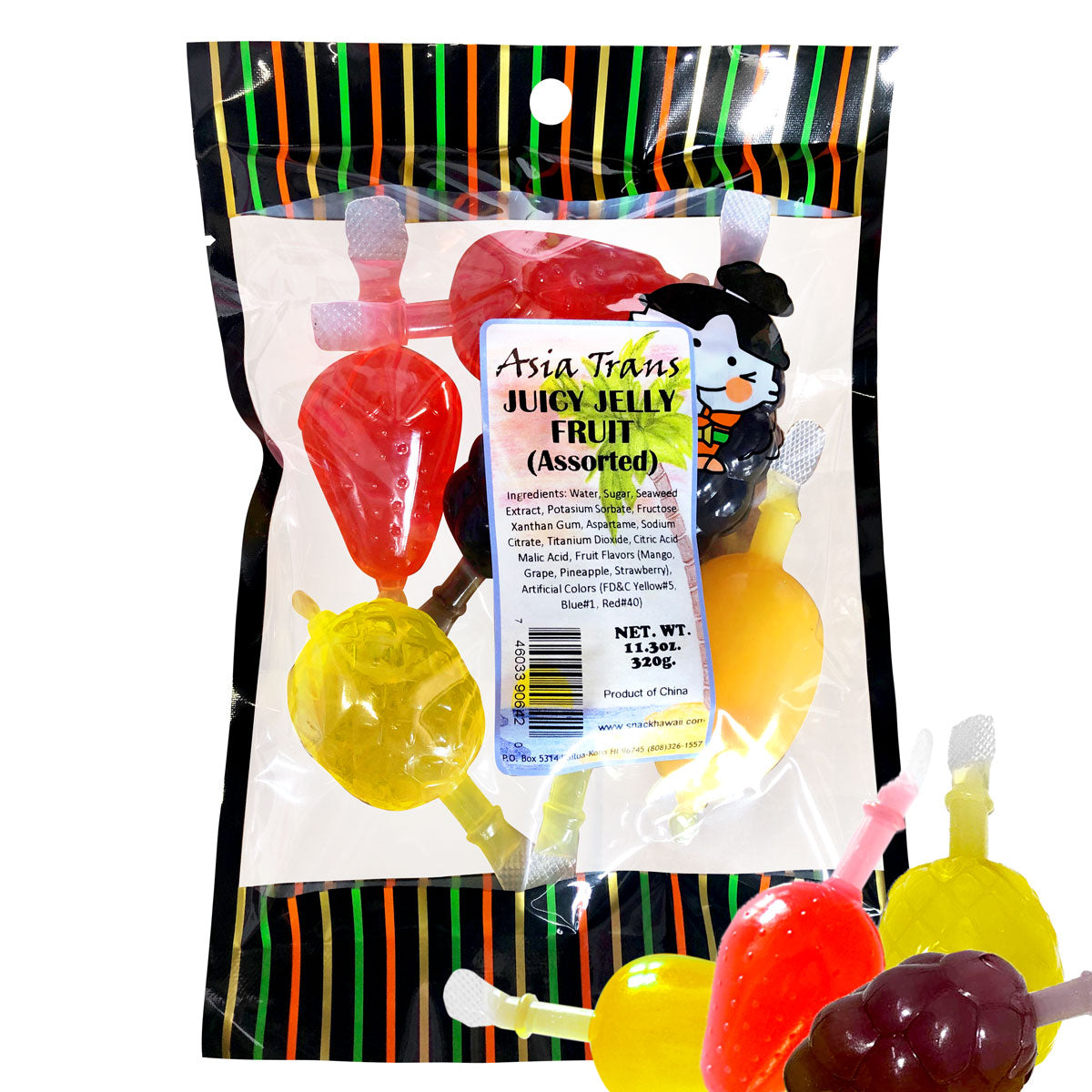 Juicy Jelly Fruit Assorted Snack Hawaii
