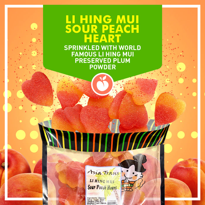 Li Hing Mui Sour Peach Hearts