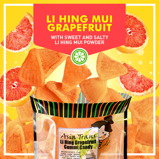 Li Hing Mui Grapefruit Gummy Candy