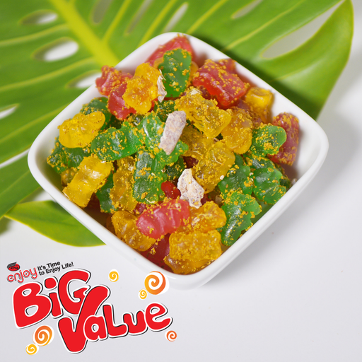 Enjoy Gummy Bears flavored with Lemon Peel
