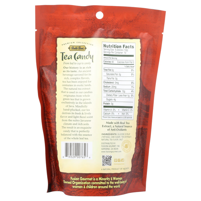 Bali's Best Classic Iced Tea Candy - 5.3 oz back of bag