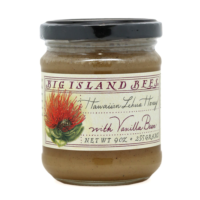 Big Island Bees Organic Hawaiian Lehua Honey with Vanilla Bean - 9 oz