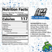 Blue Raspberry Sour Strips:  Nutrition Facts