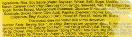 Enjoy Jumbo Hot Kakinotane Ingredients