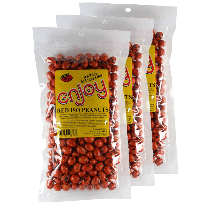 Enjoy Red Iso Peanuts 8 oz - 3 Pack