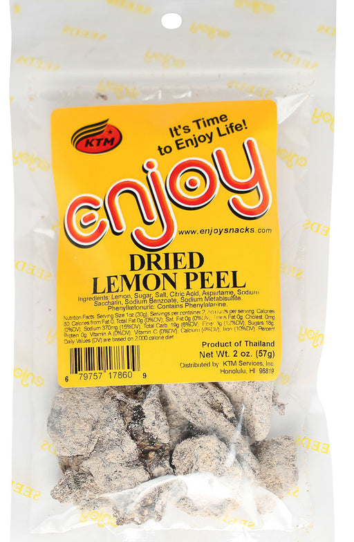 Enjoy Dried Lemon Peel - 2 oz or 5 oz