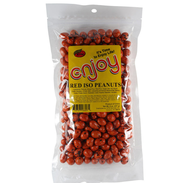 Enjoy Red Iso Peanuts 8 oz bag