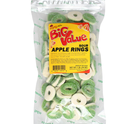 Enjoy Sour Apple Rings - 16 oz