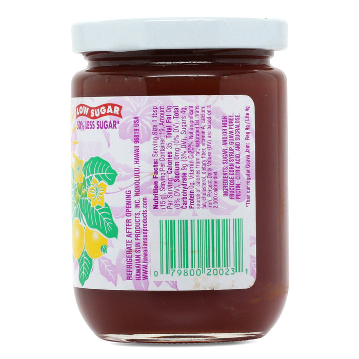 Hawaiian-sun-lite-guava-jam-10-oz-jar-side