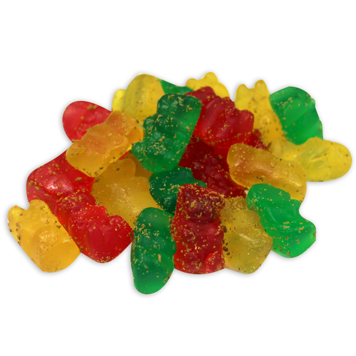 Enjoy Gummy Bears flavored with Lemon Peel