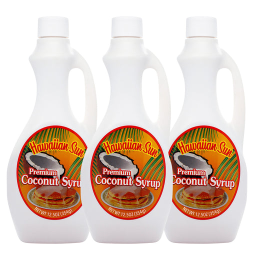 Hawaiian Sun Coconut Syrup 3-pk