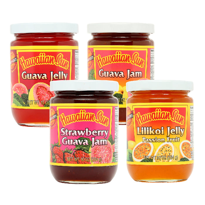 Hawaiian Sun Variety Jam & Jelly 4-pack