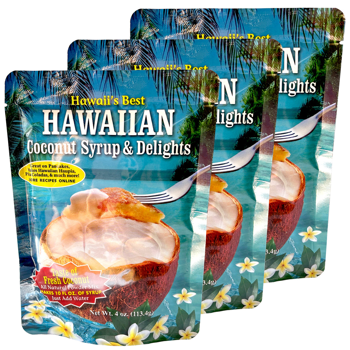 Hawaii's Best Hawaiian Coconut Syrup & Delights Mix — Snack Hawaii