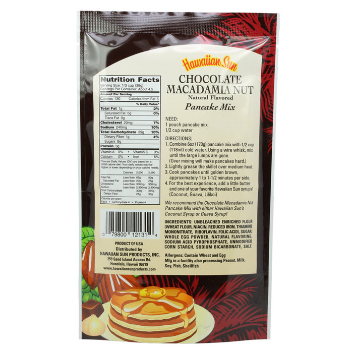 Hawaiian Sun Chocolate Macadamia Nut Pancake Mix