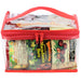 Hawaiian Sun Chocolate Macadamia Nut Variety Plastic Gift Bag with red handle and zipper