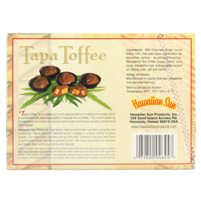 Hawaiian Sun Chocolate Macadamia Nut Tapa Toffee - Box Set