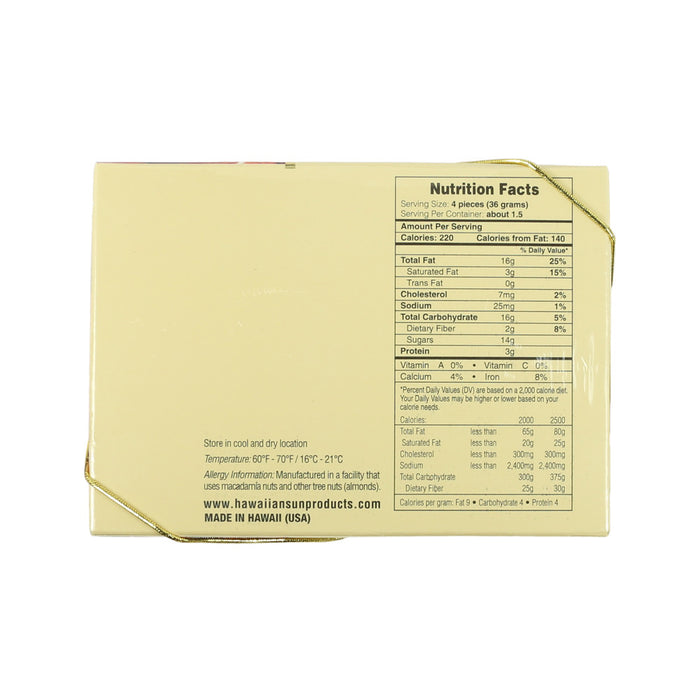 Hawaiian Sun Deluxe Chocolate Covered Whole Macadamia Nuts