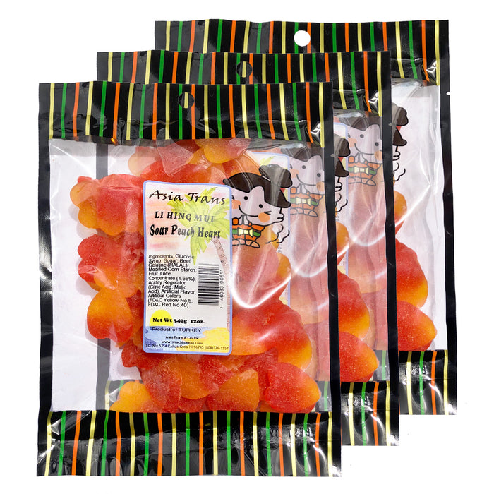 Li Hing Mui Sour Peach Hearts