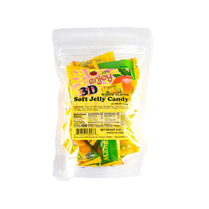 Enjoy 3D Mango Soft Jelly Candy - 2 pk