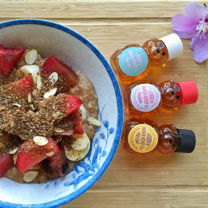 Manoa Honey Co. Gift Set - Three 2 oz bottles with oatmeal