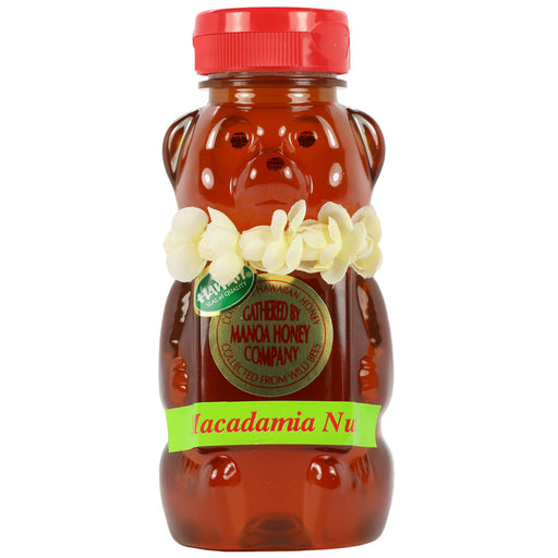 Manoa-Honey-Co-macadamia-nut-honey-12-oz-bear-front