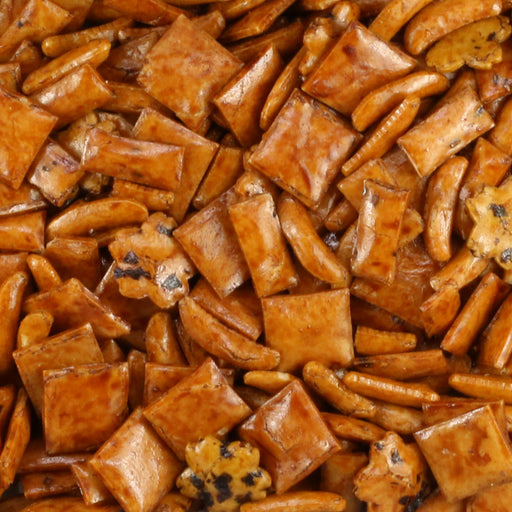 Mixed Arare Rice Crackers close up