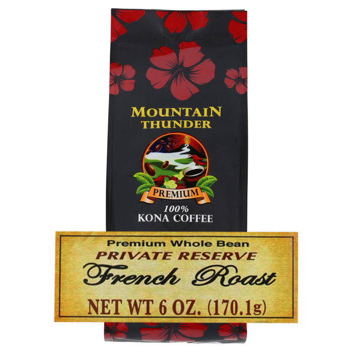Mountain Thunder Premium French Roast 100% Kona Coffee - 7 oz