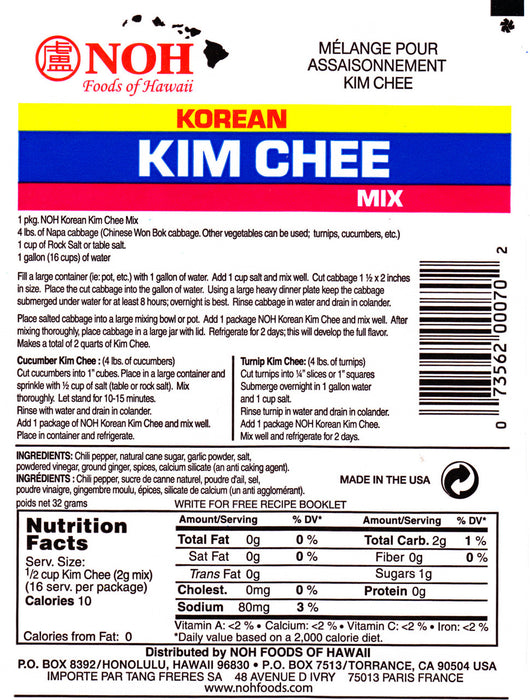 NOH Korean Kim Chee Seasoning Mix (2 pack)