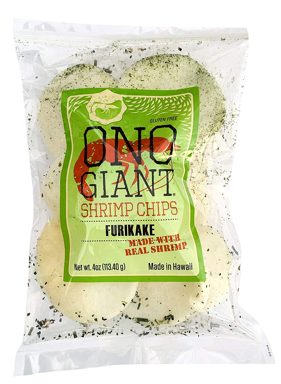 Ono Giant Shrimp Chips Furikake | Hawaii Snacks