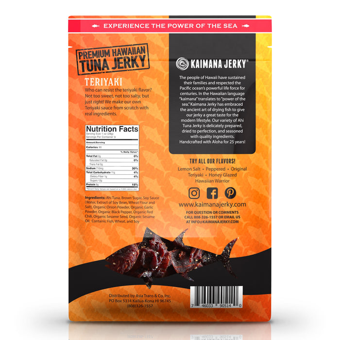 Teriyaki Ahi Tuna Jerky - 9 oz