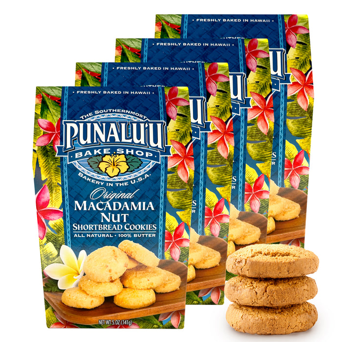 Punalu'u Bakery Gourmet Original Macadamia Nut Shortbread Cookies