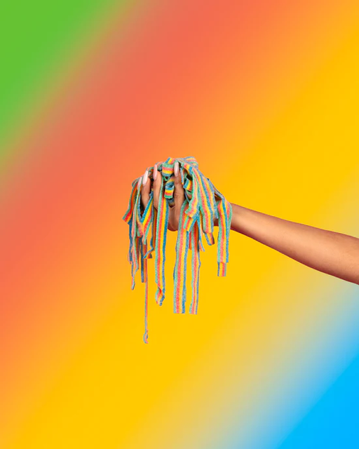 Rainbow Sour Strips - 3-pack
