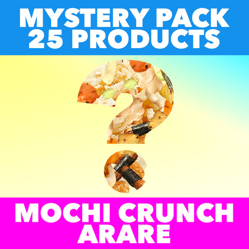 25 ITEM MYSTERY PACK - Mochi Crunch Arare Rice Crackers & Cuttlefish
