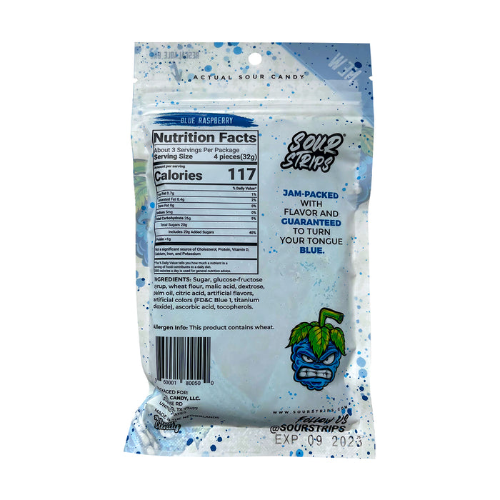 Blue Raspberry Sour Strips: Sour Strips Candy