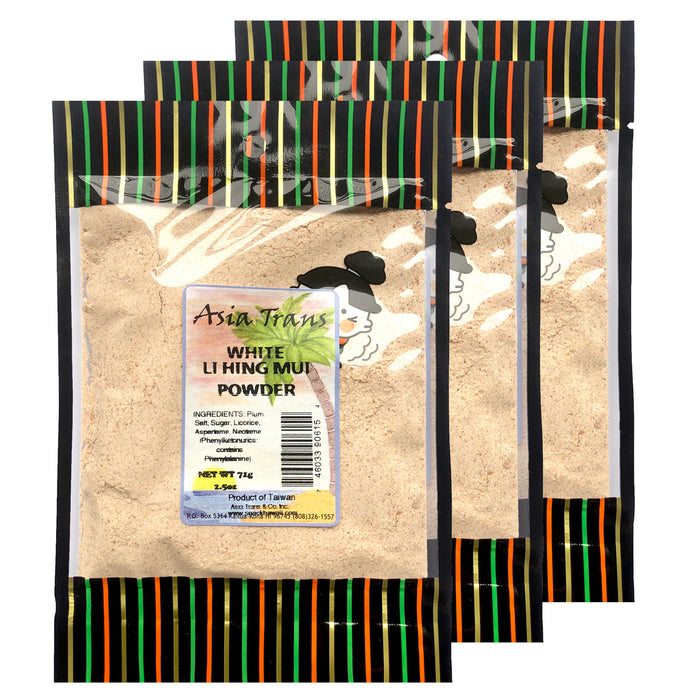 White Li Hing Mui Powder: Hawaiian Snack