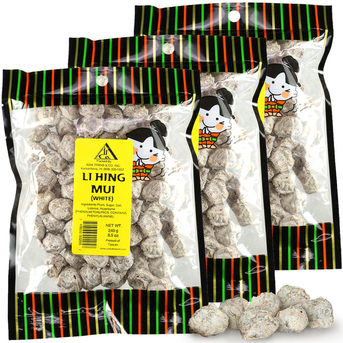 White Li Hing Mui 8.5 oz (Pack of 3)