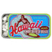 Hawaii Mints Surfer Tin opened with small white circular mints showing
