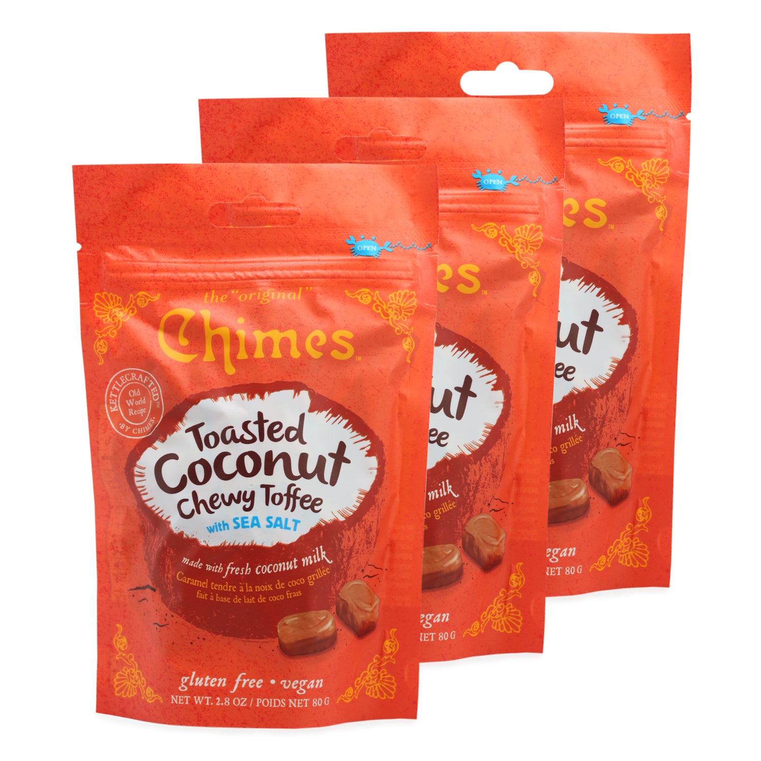Chimes Gourmet Toasted Coconut Hard Toffee Candy