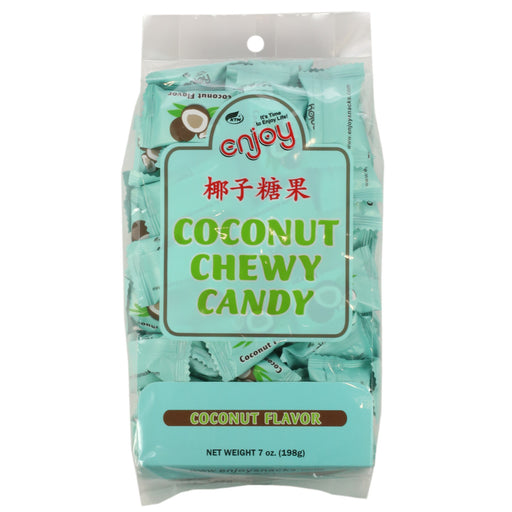 Enjoy Brand Chewy Coconut Candy individually wrap 7 oz Bag