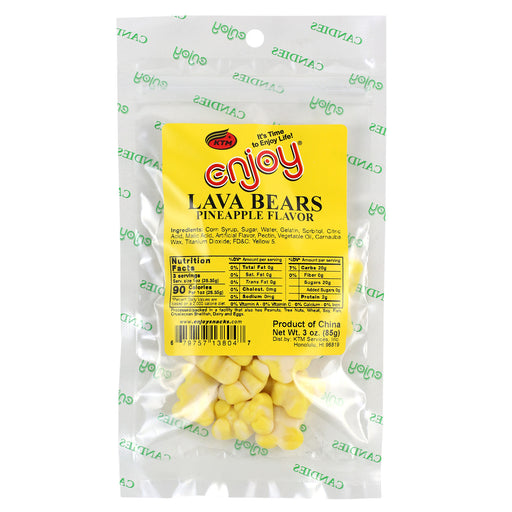 Enjoy Pineapple Flavor Lava Bears - 3 oz